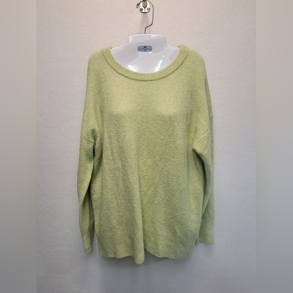 ARITZIA THE GROUP BABATON Size Medium Palm Green Oversized Women's Wool Blend - Picture 6 of 11